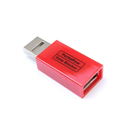 PortaPow USB Data Blocker (Red)