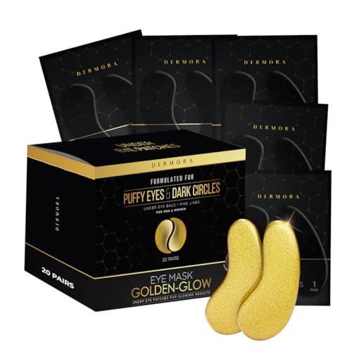 DERMORA Golden Glow under eye patches (20 pairs eye gels)