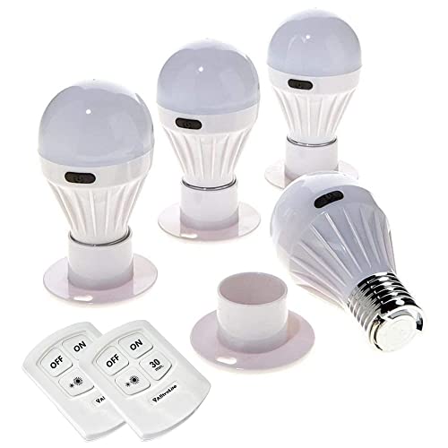 Portable Wireless Light Bulbs (4-pack)
