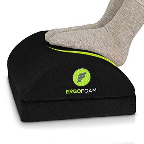 ErgoFoam adjustable velvet foam footrest