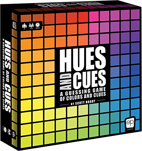 Hues and Cues color guessing board game