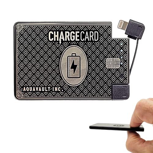 AquaVault ChargeCard portable phone charger & power bank