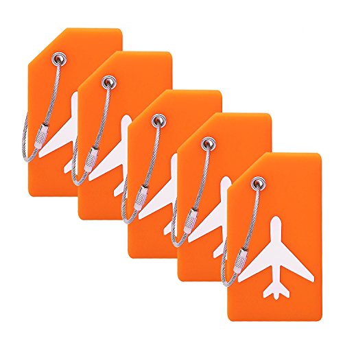 Silicone luggage tag with name ID card