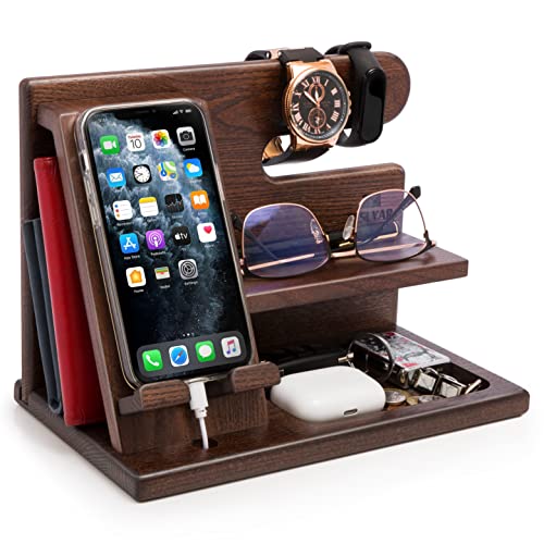 TESLYAR wood phone docking station